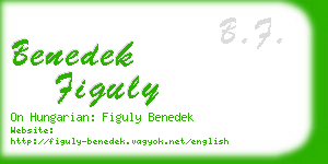 benedek figuly business card